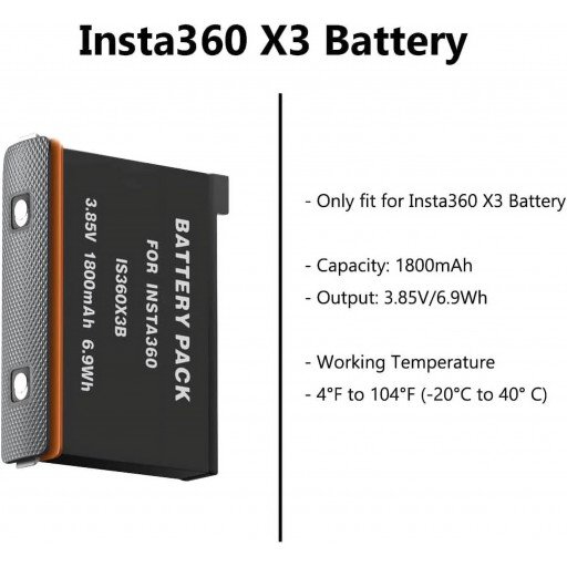 Insta360 Rechargeable Battery for Insta360 X3