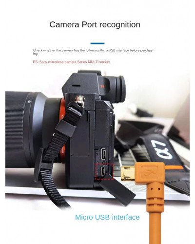 USB 2.0 Micro Cable Micro USB Camera 90 Degree Angled Cable 3M