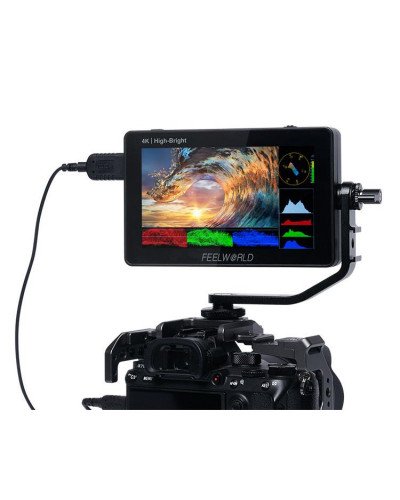 FEELWORLD F6 PLUSX 5.5 Inch High Bright 1600nit Touch Screen DSLR Camera Field Monitor