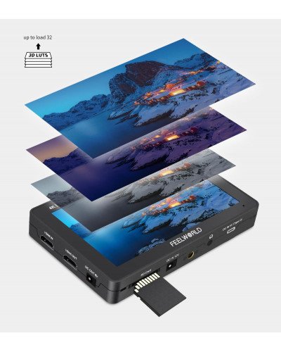 FEELWORLD F6 PLUSX 5.5 Inch High Bright 1600nit Touch Screen DSLR Camera Field Monitor