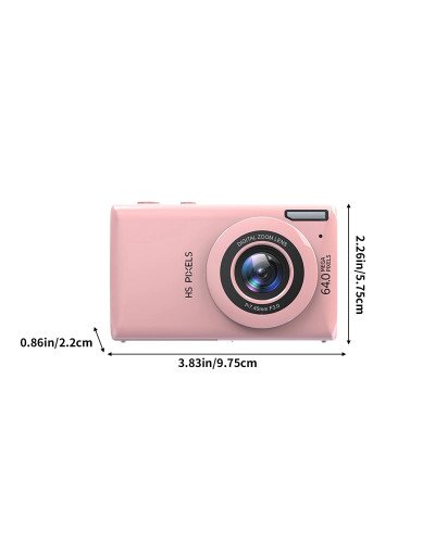 Digital Camera 64MP Video Camera with 18x Digital Zoom Auto-Focus 2.8" IPS Screen (Pink) Digital Camera 64MP Video Camera with 18x Digital Zoom Auto-Focus 2.8" IPS Screen (Pink)