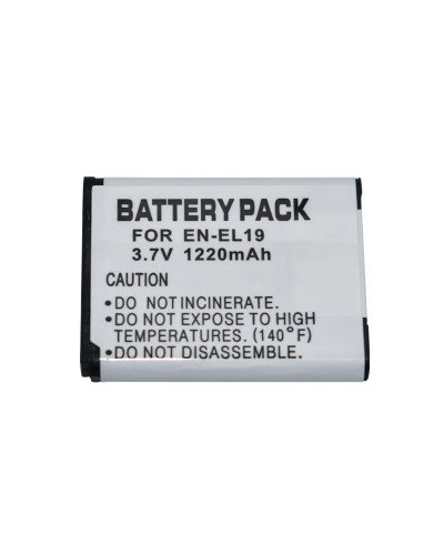 Camera Battery 1220 mAh for EN-EL19 for Nikon Coolpix S32 S33 S100 S2500 S2750 S3100 S3200 S3300 S3400 S3500