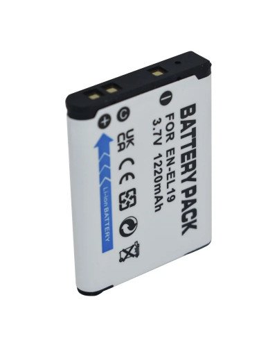 Camera Battery 1220 mAh for EN-EL19 for Nikon Coolpix S32 S33 S100 S2500 S2750 S3100 S3200 S3300 S3400 S3500