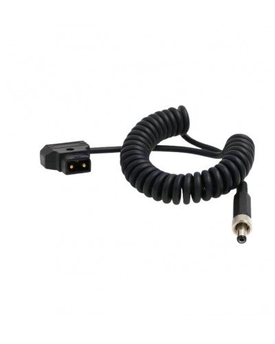 D-Tap to Locking DC 5.5 2.5mm Monitor Coiled Power Cable