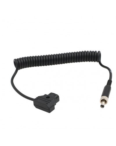 D-Tap to Locking DC 5.5 2.5mm Monitor Coiled Power Cable