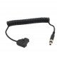 D-Tap to Locking DC 5.5 2.5mm Monitor Coiled Power Cable