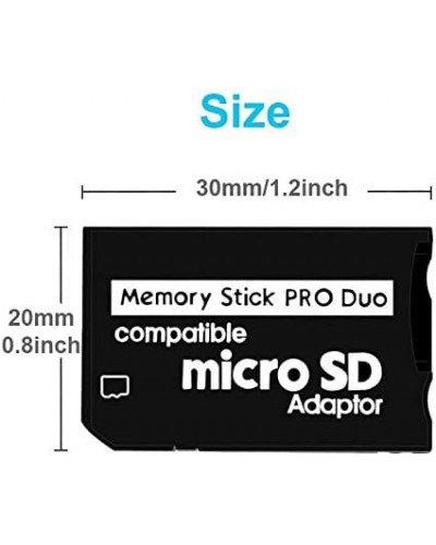 Memory Stick Pro Duo Adapter for Micro SD / Micro SDHC TF Card to Memory Stick MS Pro Duo Card Memory Stick Pro Duo Adapter for Micro SD / Micro SDHC TF Card to Memory Stick MS Pro Duo Card