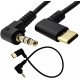 USB Type-C to 3.5mm 90 Degree Double elbow Right Angled Audio Aux Jack