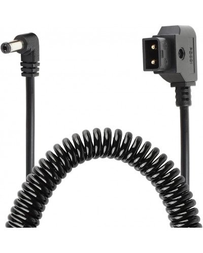 Durable D-Tap to DC5521 Coiled Spring Power Cable