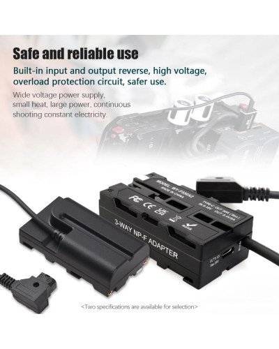 D-Tap to Dummy Battery Cable NP-F550/F570