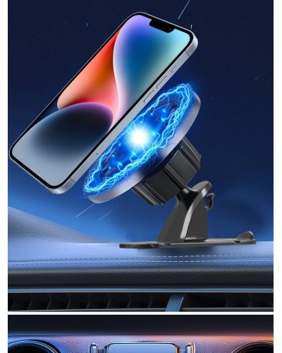 Magsafe Car Mobile Phone Holder Car instrument Panel 360-Degree Rotating Navigation Magnetic Suction Mobile Phone Holder