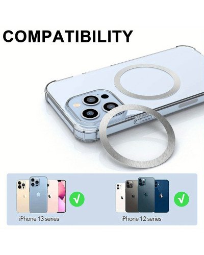 Magsafe Magnetic Plate Ring Universal Stickers Support Wireless Charger Metal Plate Sheet for iPhone Samsung Xiaomi Magsafe Magnetic Plate Ring Universal Stickers Support Wireless Charger Metal Plate Sheet for iPhone Samsung Xiaomi