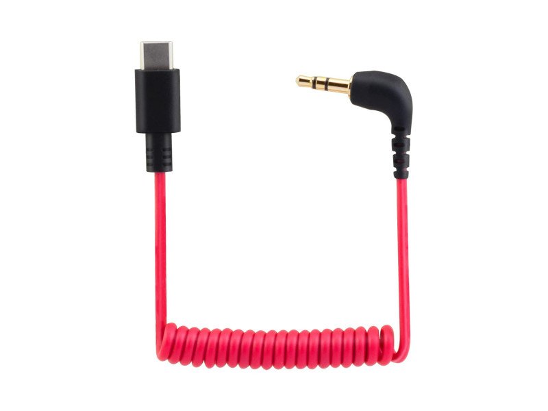 TRS-to-Type-C 3.5mm Adapter Microphone Patch Cable 40cm