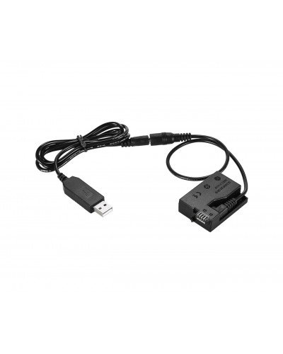 USB Cable DR-E8 Dummy Battery with DC Power Bank USB Adapter Cable Replacement for LP-E8 for Canon EOS 700D 650D 600D 550D KISS X4 X5 X6 T2i T3i T5i