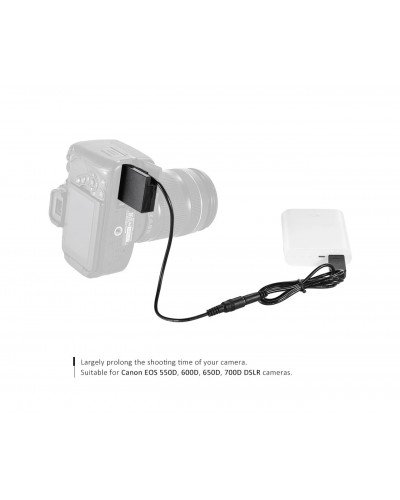 USB Cable DR-E8 Dummy Battery with DC Power Bank USB Adapter Cable Replacement for LP-E8 for Canon EOS 700D 650D 600D 550D KISS X4 X5 X6 T2i T3i T5i