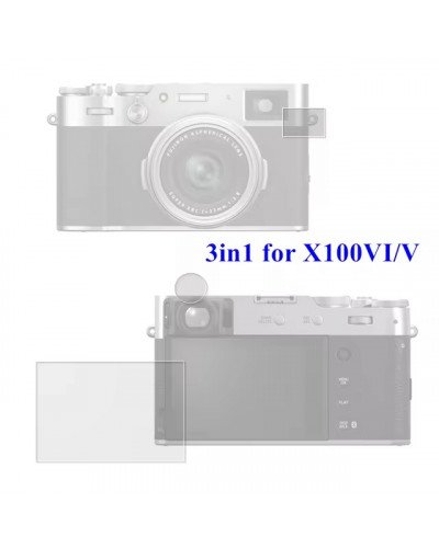 3in1 Tempred Glass For FUJIFILM X-100V/X-100VI 3in1 Tempred Glass For FUJIFILM X-100V/X-100VI
