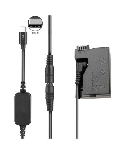 Type-C To LP-E8 DR-E8 PD-BX-Convertor Dummy Battery for Canon EOS 700D 650D 600D 550D KISS X4 X5 X6 T2i T3i T5i