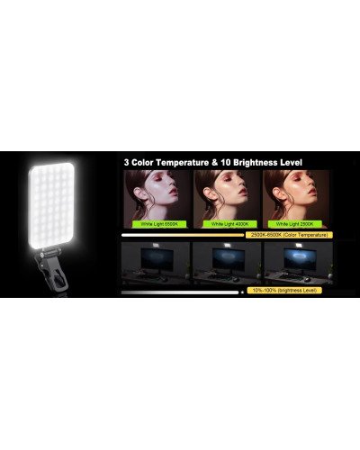 Selfie Light 60 LED 2200mah Rechargeable Cell Phone Fill Light