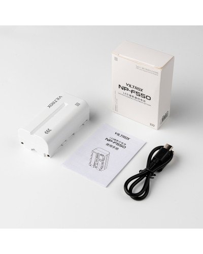 VILTROX NP-F550 Battery 2200mah with USB-C Charging Port VILTROX NP-F550 Battery 2200mah with USB-C Charging Port
