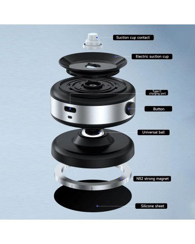 Vacuum Suction Cup Mobile Phone Holder CZ16-1 Magnetic Universal 360° Rotating