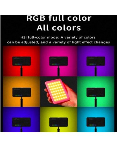 M140 RGB Pocket Fill Light Dimmable 2000mAh Portable LED Video Light