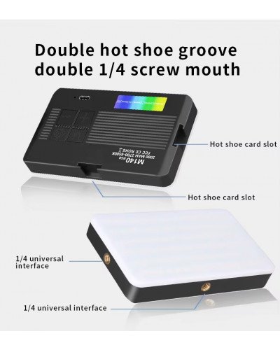 M140 RGB Pocket Fill Light Dimmable 2000mAh Portable LED Video Light