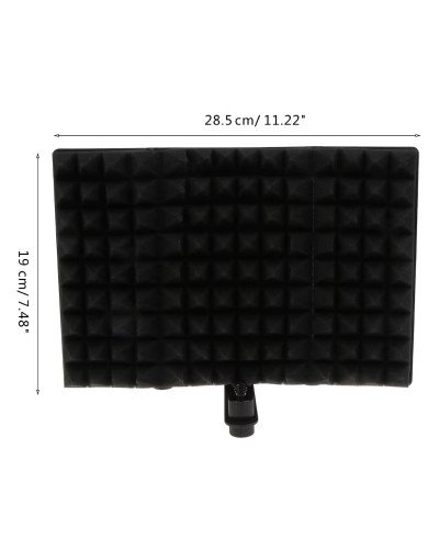 3Mini Panels Microphone Isolation Windscreen Shield Foldable Studio Acoustic Screen Foam for Recording Live Broadcast 3Mini Panels Microphone Isolation Windscreen Shield Foldable Studio Acoustic Screen Foam for Recording Live Broadcast