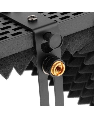 Foldable Microphone Reflection Filter 3 Doors Mic Sound Isolation Shield Acoustic Foldable Microphone Reflection Filter 3 Doors Mic Sound Isolation Shield Acoustic