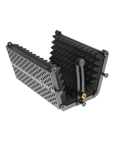 Foldable Microphone Reflection Filter 3 Doors Mic Sound Isolation Shield Acoustic Foldable Microphone Reflection Filter 3 Doors Mic Sound Isolation Shield Acoustic