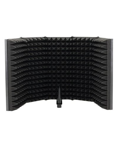 Foldable Microphone Reflection Filter 5 Doors Plastic Mic Sound Isolation Shield Acoustic