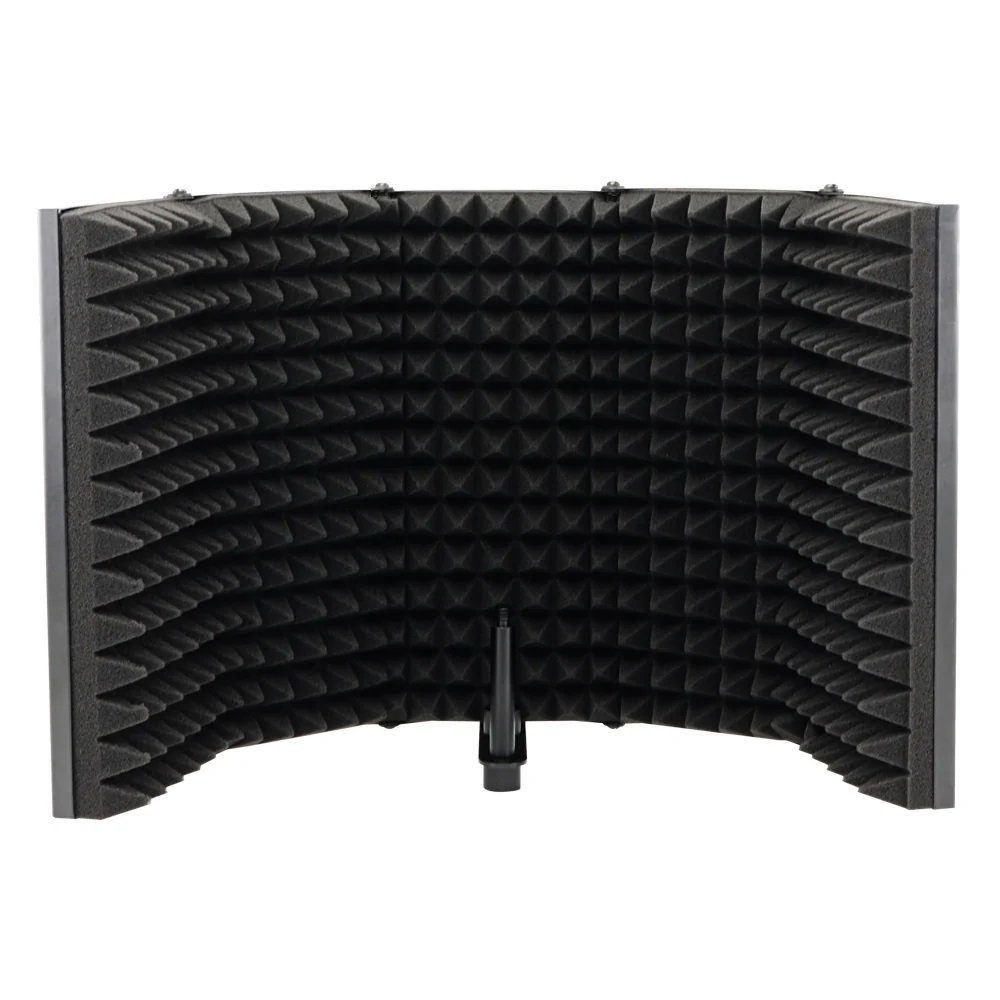 Foldable Microphone Reflection Filter 5 Doors Plastic Mic Sound ...