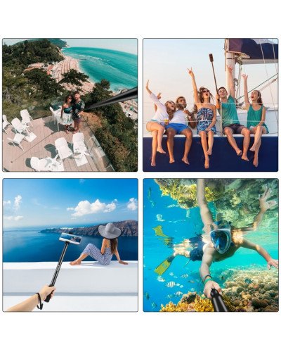 PULUZ 2M Metal Selfie Stick Monopod for Insta360 One RS/X2/X3/X4