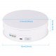 PULUZ 15cm Adjusting Speed Rotating Turntable Display Stand Load 3kg(White)