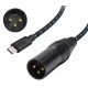 Type C to XLR Cable 3 Pin XLR High Speed Sound Quality Connection Device Audio Cable Adapter for 100cm
