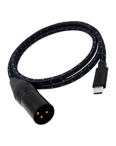 Type C to XLR Cable 3 Pin XLR High Speed Sound Quality Connection Device Audio Cable Adapter for 100cm