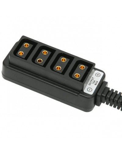 D Tap Male to 4 Port D Tap Female Splitter Power Cable D Tap Power Adapter