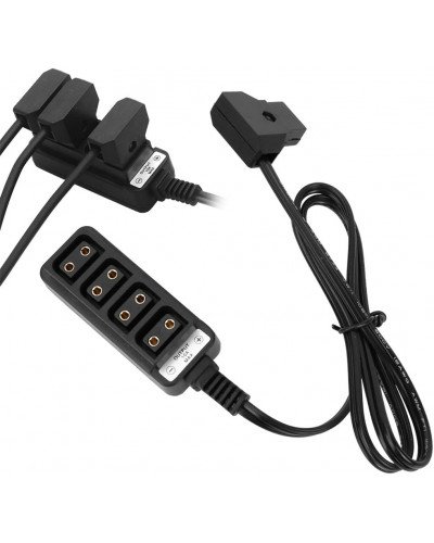 D Tap Male to 4 Port D Tap Female Splitter Power Cable D Tap Power Adapter