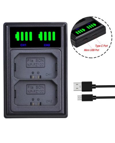 Dual Battery Charger for Sony NP-FZ100