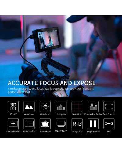 FEELWORLD F5 Pro X 5.5" High-Brightness HDMI Touchscreen Monitor FEELWORLD F5 Pro X 5.5" High-Brightness HDMI Touchscreen Monitor