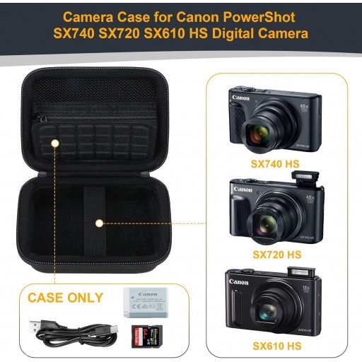 Digital Camera Case for Vlogging Camera for Canon PowerShot G7X Mark II/III / Sony ZV-1 / ZV-1 II