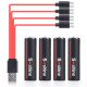 USB Type-C 2600mWh Lithium Battery AA 4Pc Rechargeable Batteries