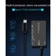 6in1 USB/Type C Multi USB Splitter TF/SD/MS/CF/M2/XD Memory Card Reader Adapter