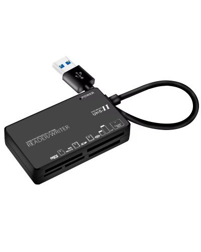 6in1 USB 2.0 Multi USB Splitter TF/SD/MS/CF/M2/XD Memory Card Reader Adapter