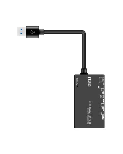 6in1 USB 2.0 Multi USB Splitter TF/SD/MS/CF/M2/XD Memory Card Reader Adapter