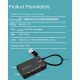 6in1 USB 2.0 Multi USB Splitter TF/SD/MS/CF/M2/XD Memory Card Reader Adapter