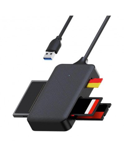 4in1 SD Micro SD TF CF MS Memory Card Reader Adapter