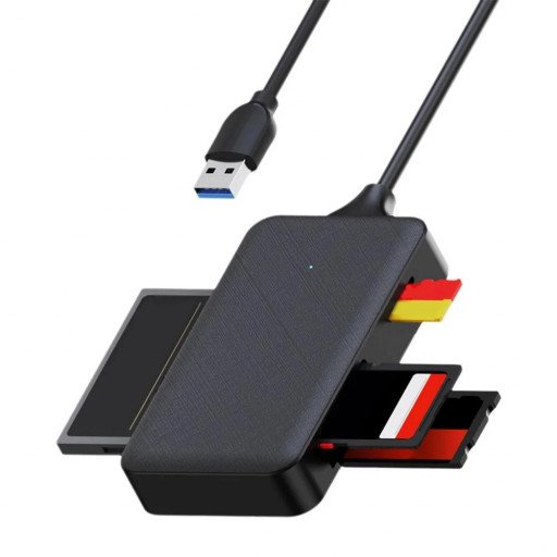 4in1 SD Micro SD TF CF MS Memory Card Reader Adapter