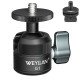 Weyllan G1 Mini tripod Head CNC Metal 18mm Cold Shoe Mount Mini Ball Head