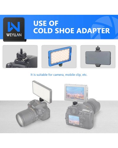 Weyllan G1 Mini tripod Head CNC Metal 18mm Cold Shoe Mount Mini Ball Head