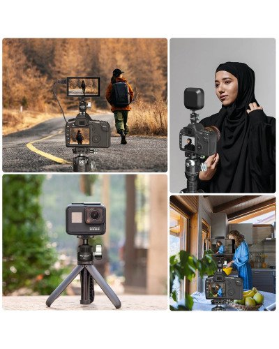 Weyllan G1 Mini tripod Head CNC Metal 18mm Cold Shoe Mount Mini Ball Head